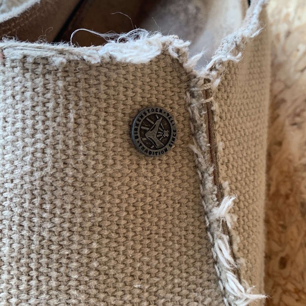 Birkenstock cloth slip ons 40 - Picture 6 of 7